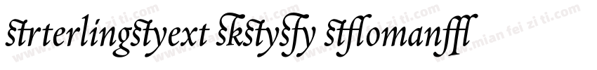 SterlingText HTF Roman字体转换